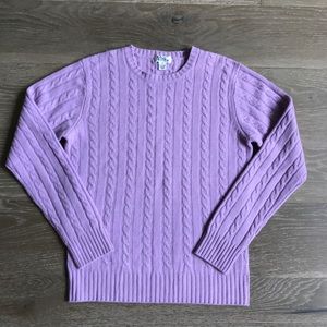 Lilly Pulitzer 100% Cashmere Cable Knit Sweater